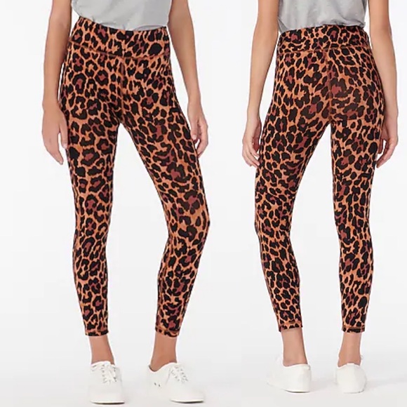 J. Crew Pants - J. Crew 7/8 High-rise Leggings In Leopard